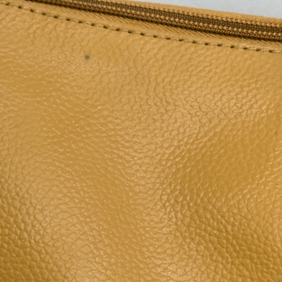 NEW - Joy Mangano 3-Piece Leather Tote, Crossbody and Reusable Bag Set